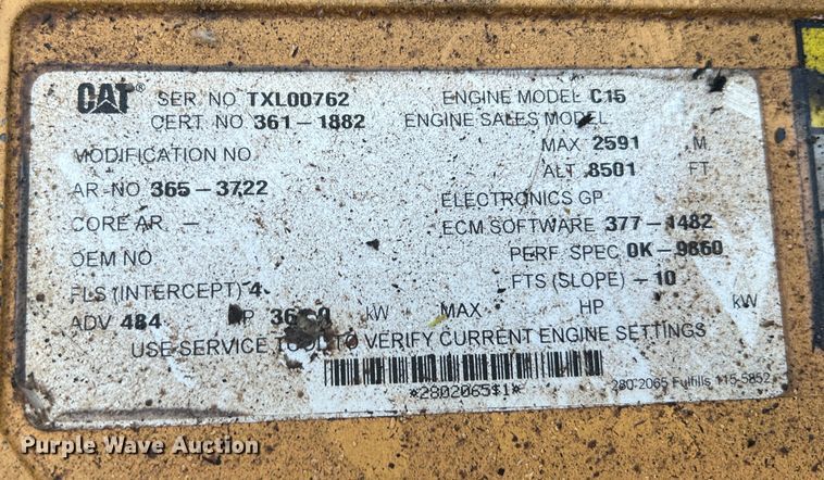 image for item DO8853 2011 Caterpillar 740B  haul truck