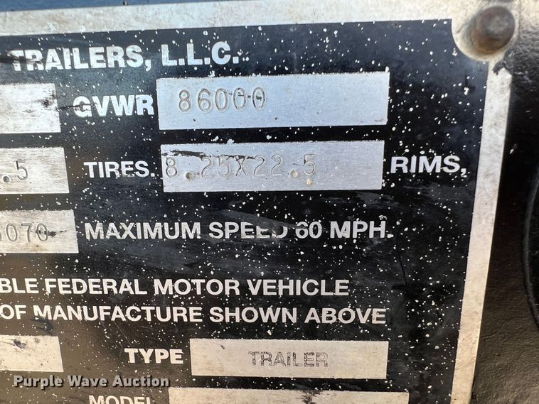 image for item DO8855 2018 Viking VFD46R16F35T  drop deck equipment trailer