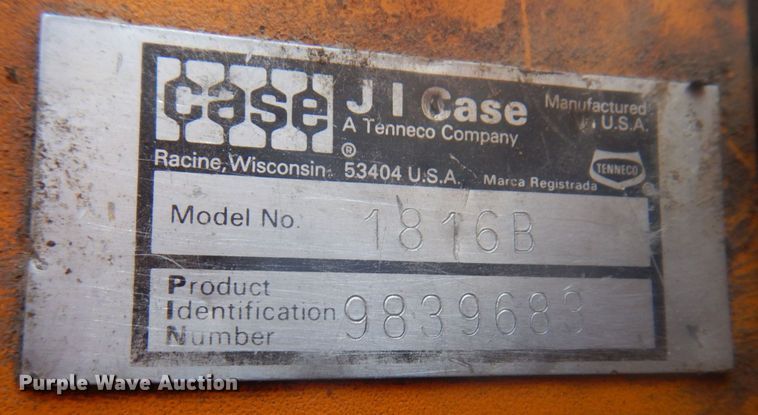 image for item DP0399 1978 Case 1816B  skid steer loader