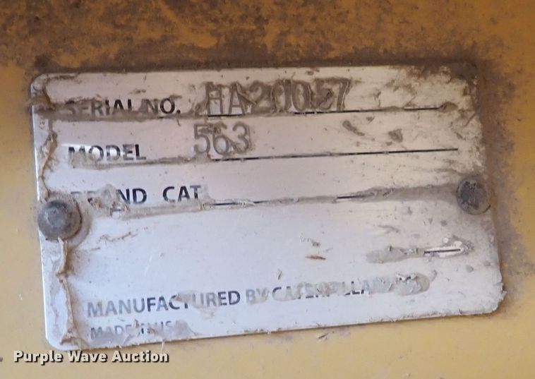 image for item DQ3023 Caterpillar 563  feller buncher
