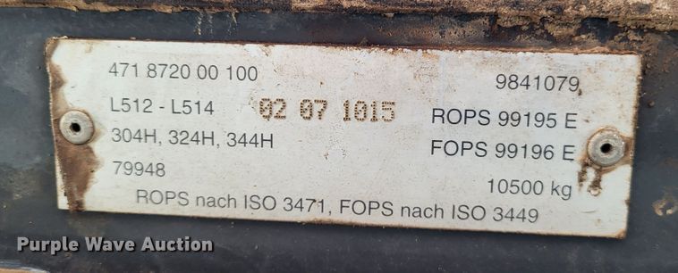 image for item DR0156 2003 John Deere 344H  wheel loader