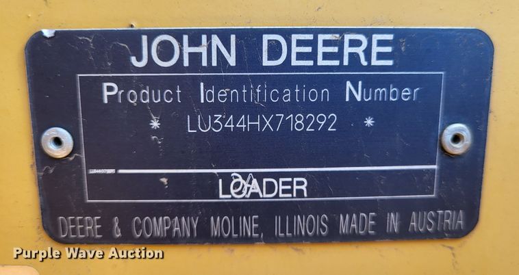 image for item DR0156 2003 John Deere 344H  wheel loader