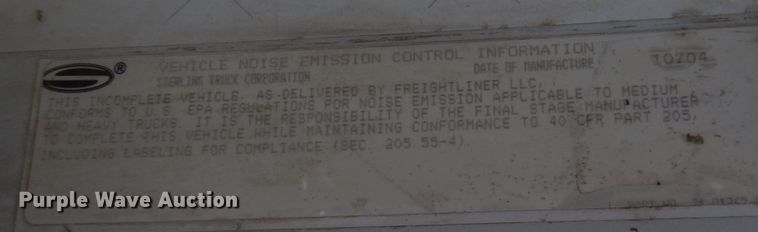 image for item DR2073 2005 Sterling L7500  dump truck