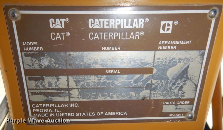 image for item DS1459 1993 Caterpillar 140G  motor grader