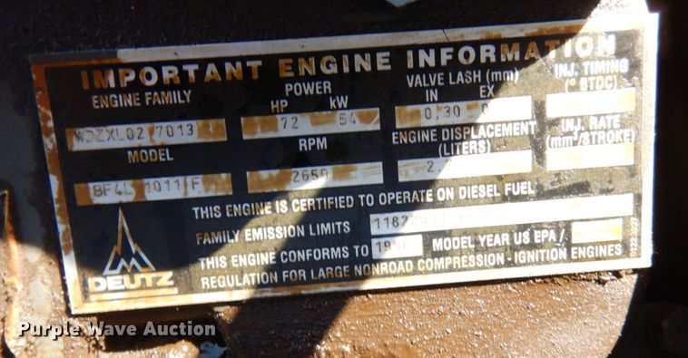 image for item DS1460 1998 Bomag BW172PDB  single drum vibratory roller