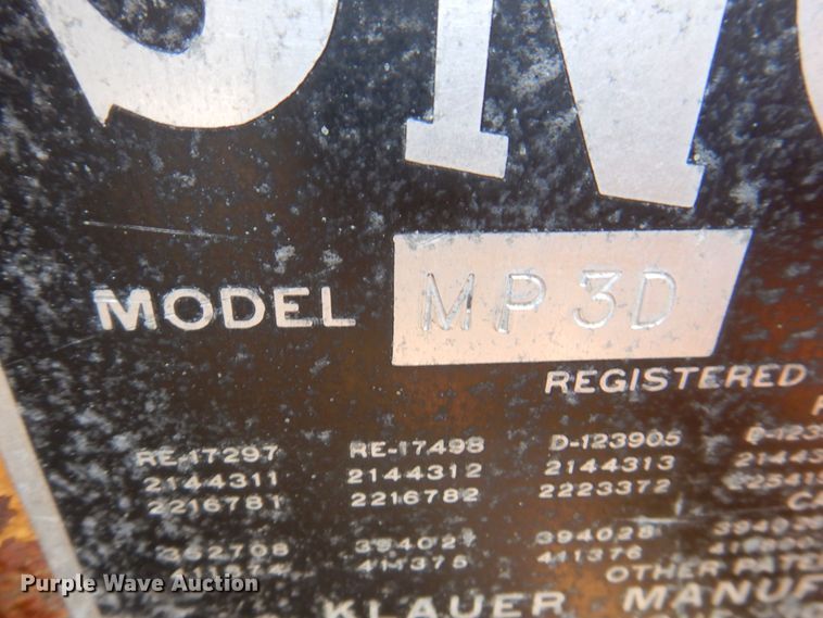 image for item DS8220 Klauer SnoGo MP3D  snow blower