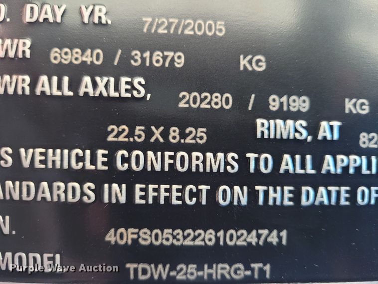 image for item FC9116 2006 Talbert  lowboy equipment trailer