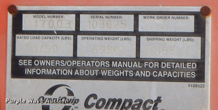 image for item HF9397 2001 Scat Track 1750D  skid steer loader