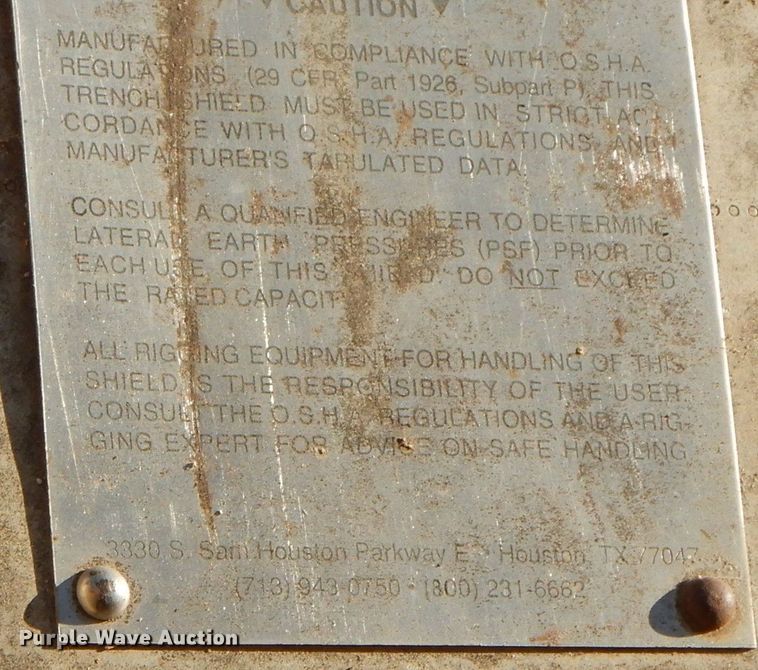 image for item HF9405 (2) Speed Shore APS-0810 trench boxes