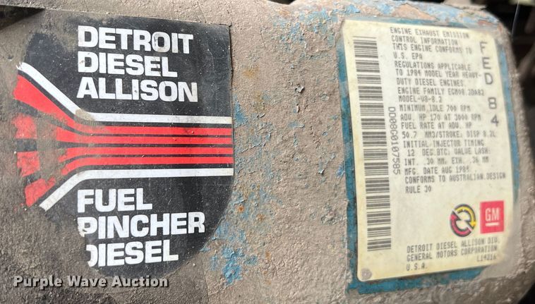 image for item HX9943 1985 Ford F600  dump truck