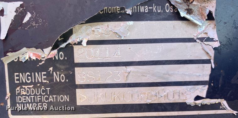 image for item JW9368 2009 Kubota K008-3  mini excavator