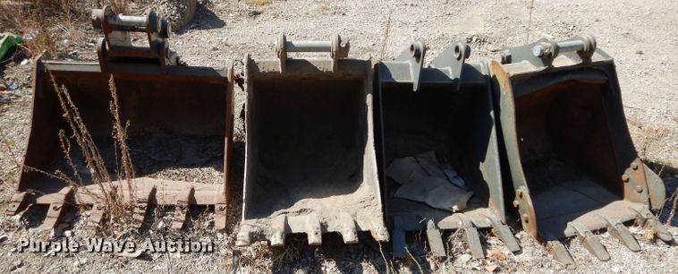 image for item JX9104 (4) mini excavator buckets