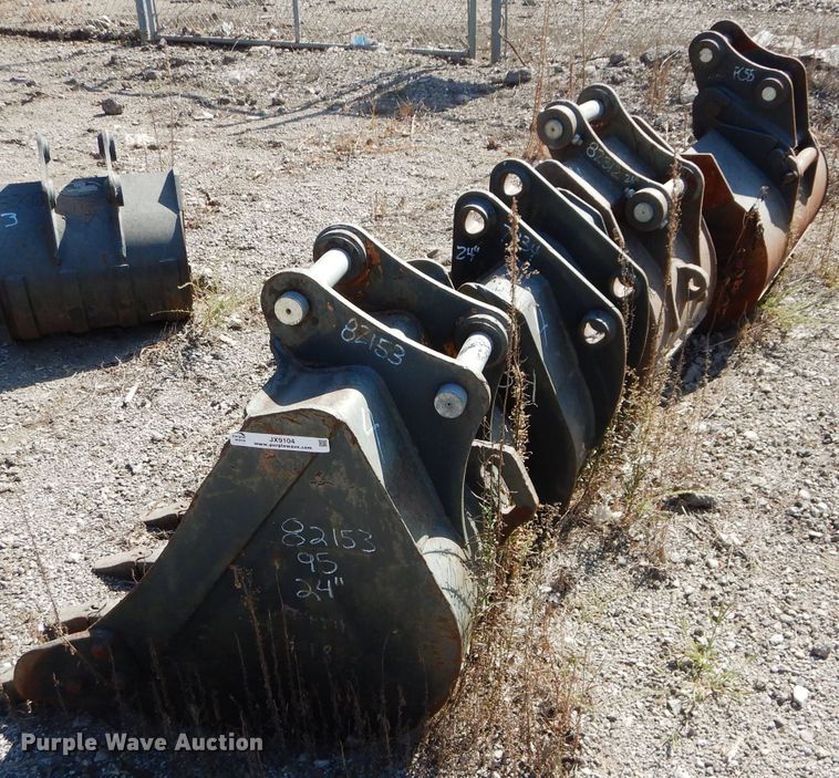 image for item JX9104 (4) mini excavator buckets