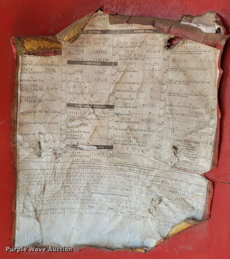 image for item JZ9078 1973 Ford LN750  dump truck