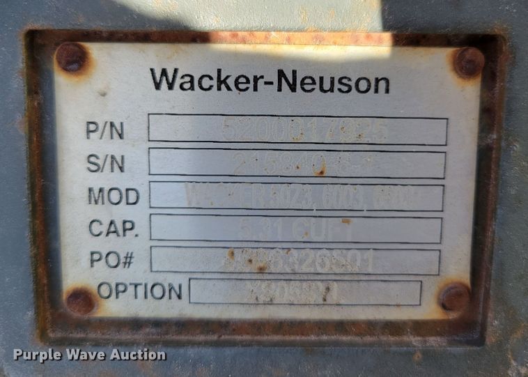 image for item JZ9095 Wacker Neuson 50Z3  excavator bucket