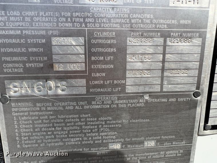 image for item KF9903 2012 International 4400  forestry bucket truck