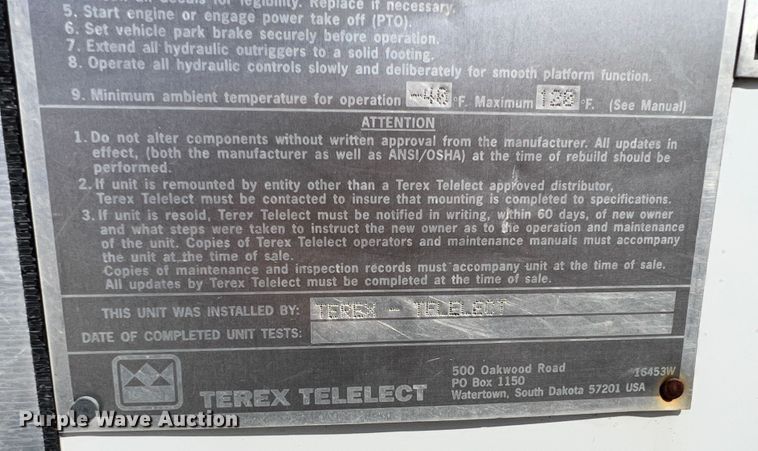 image for item KF9903 2012 International 4400  forestry bucket truck