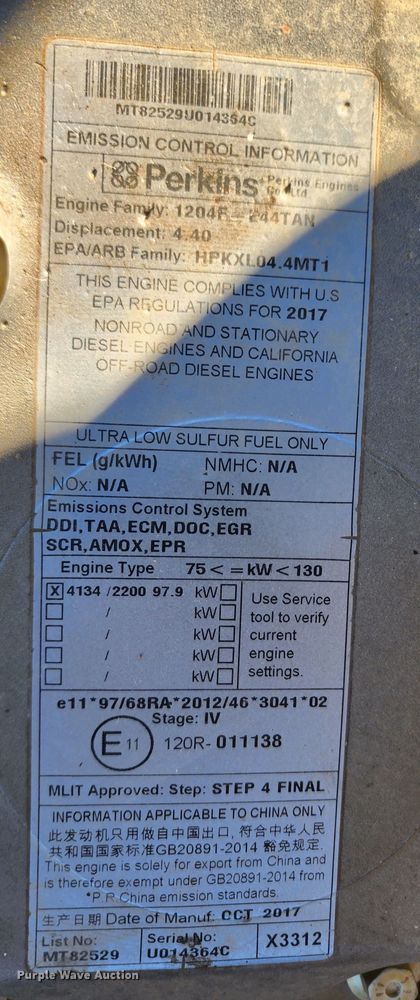image for item KH9183 2018 Doosan DX180LC-5  excavator