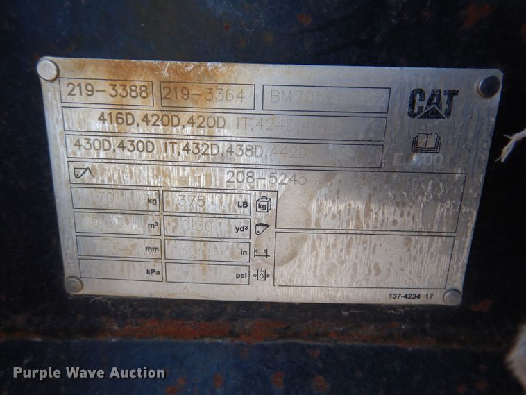 image for item KW9318 Backhoe attachments