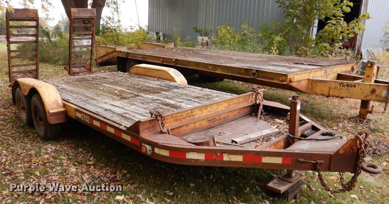 image for item KW9386 1992 Eager Beaver AP10  equipment trailer