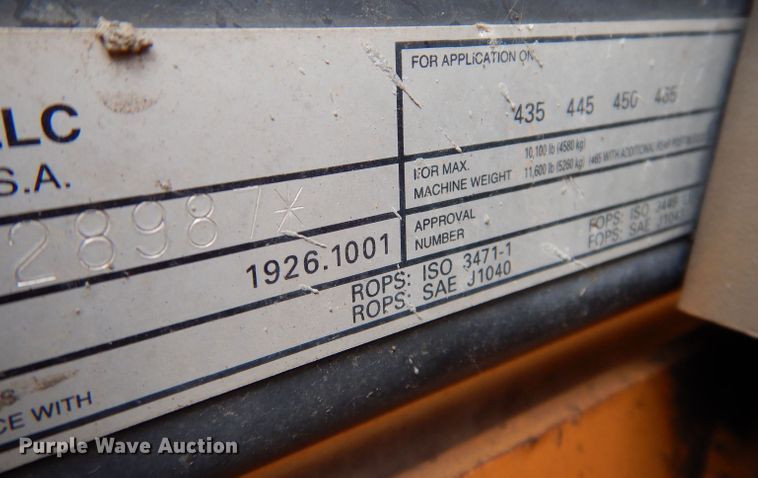 image for item KW9388 2006 Case 445  skid steer loader