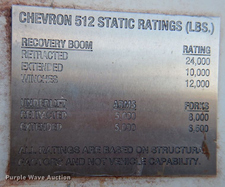 image for item KW9392 1999 Chevrolet C6500  tow truck