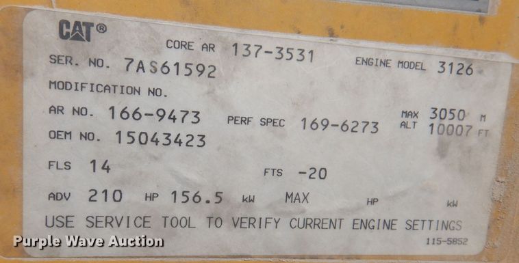 image for item KW9392 1999 Chevrolet C6500  tow truck