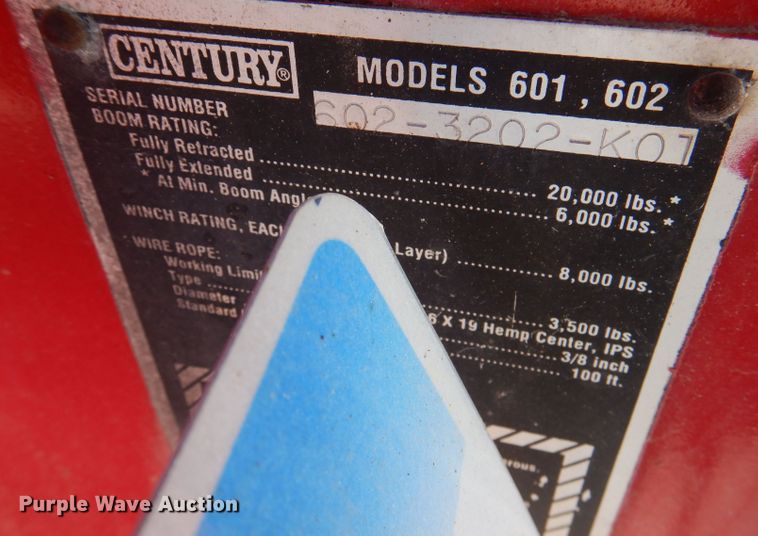 image for item KW9395 2001 Chevrolet C6500  tow truck