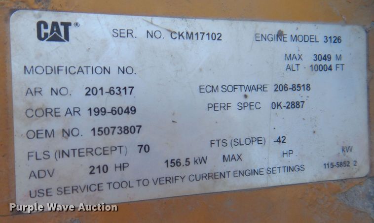 image for item KW9395 2001 Chevrolet C6500  tow truck