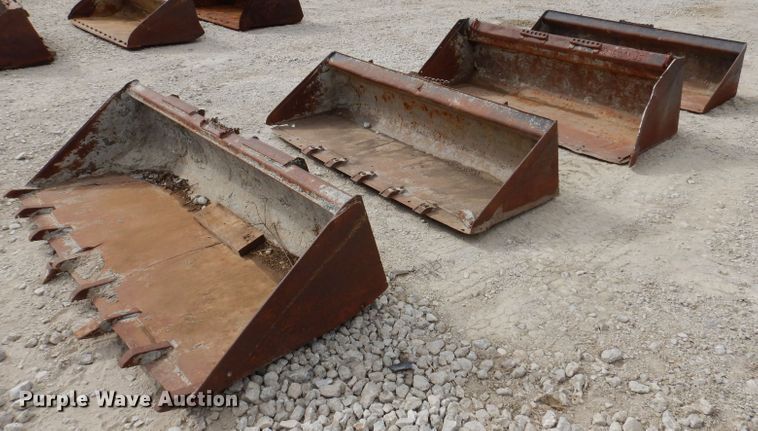 image for item KW9415 (4) skid steer buckets