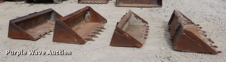 image for item KW9415 (4) skid steer buckets