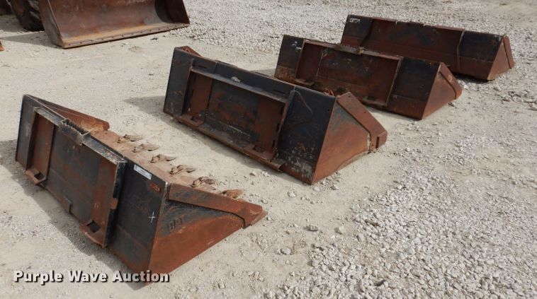 image for item KW9415 (4) skid steer buckets