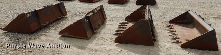 image for item KW9415 (4) skid steer buckets