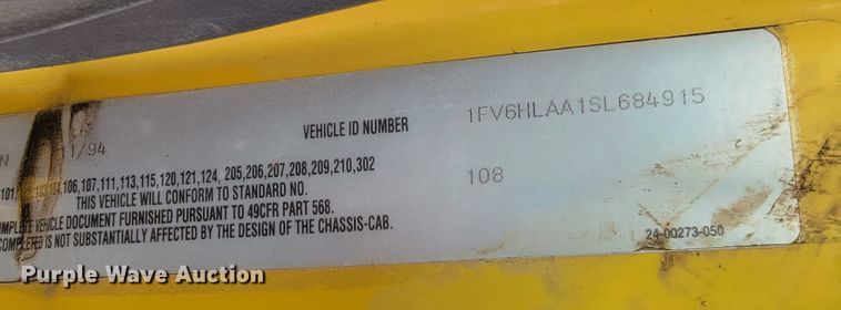 image for item LL9544 1995 Freightliner FL70  vacuum truck