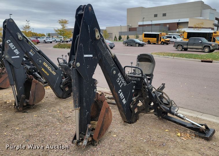 image for item LL9553 Bradco 8511X  skid steer backhoe attachment