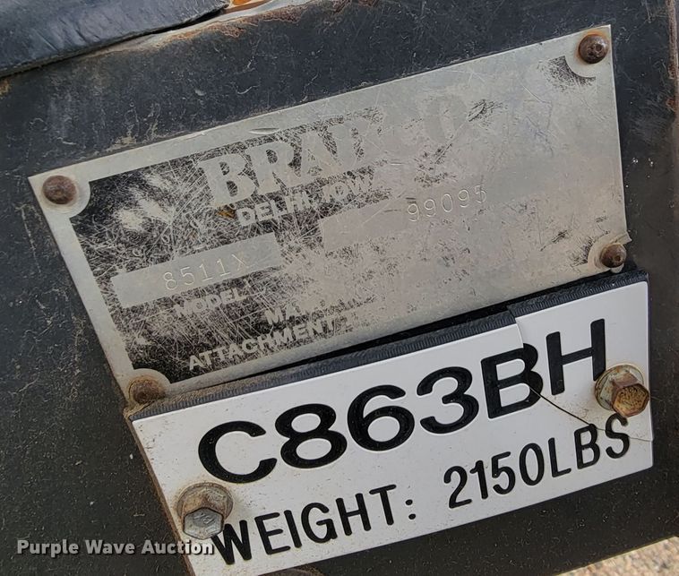 image for item LL9554 Bradco 8511X  skid steer backhoe attachment