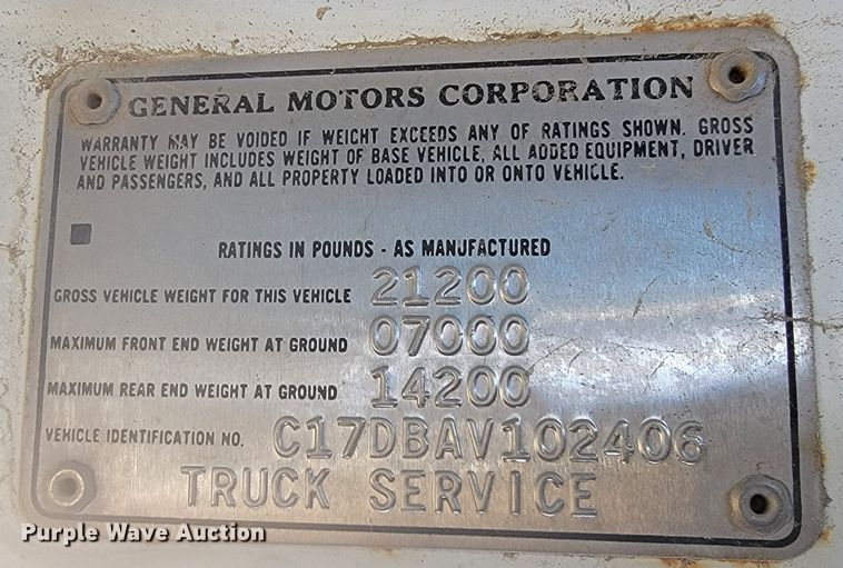 image for item LL9562 1980 Chevrolet 70  fuel / lube truck