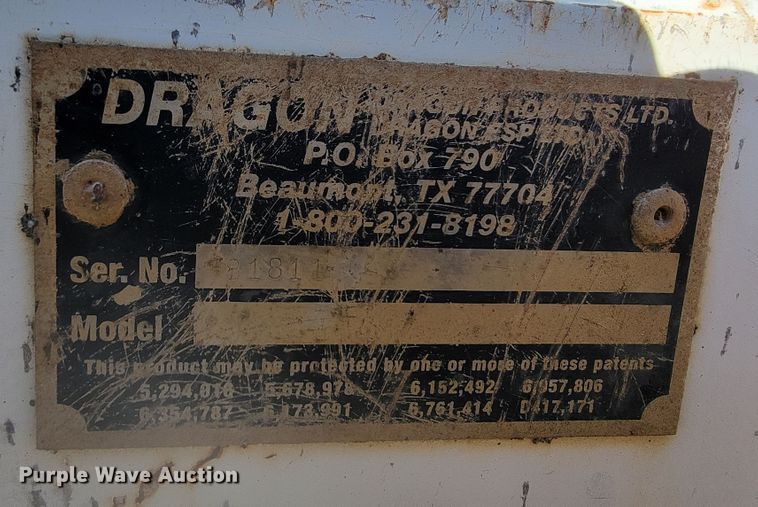 image for item LL9585 2011 Dragon  vacuum trailer