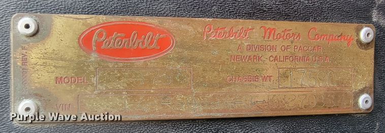 image for item LL9630 1989 Peterbilt 379  semi truck