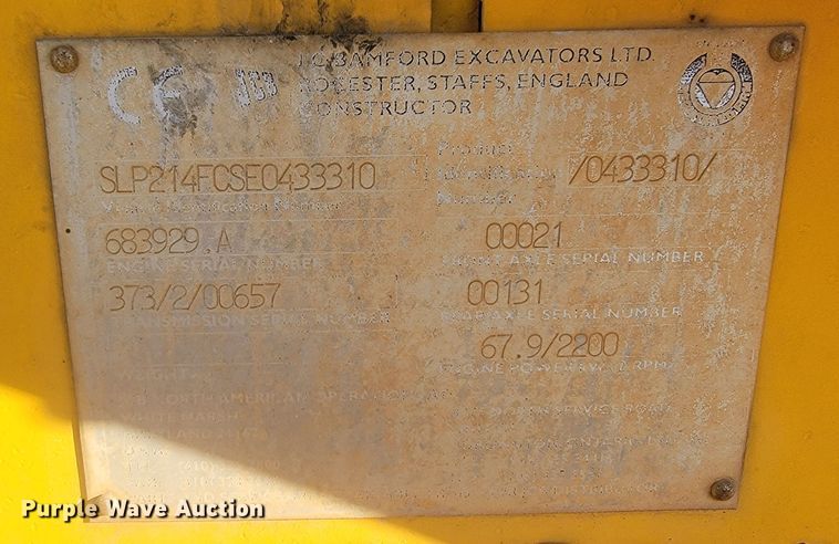 image for item LL9657 1995 JCB 214S  backhoe