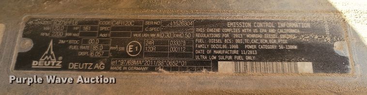 image for item LN9638 2014 SDLG LC938L  wheel loader