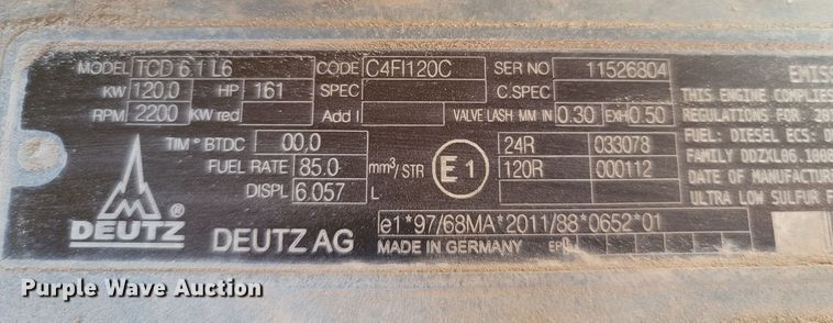 image for item LN9638 2014 SDLG LC938L  wheel loader