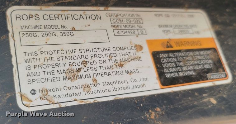 image for item LN9683 2014 John Deere 350G  excavator