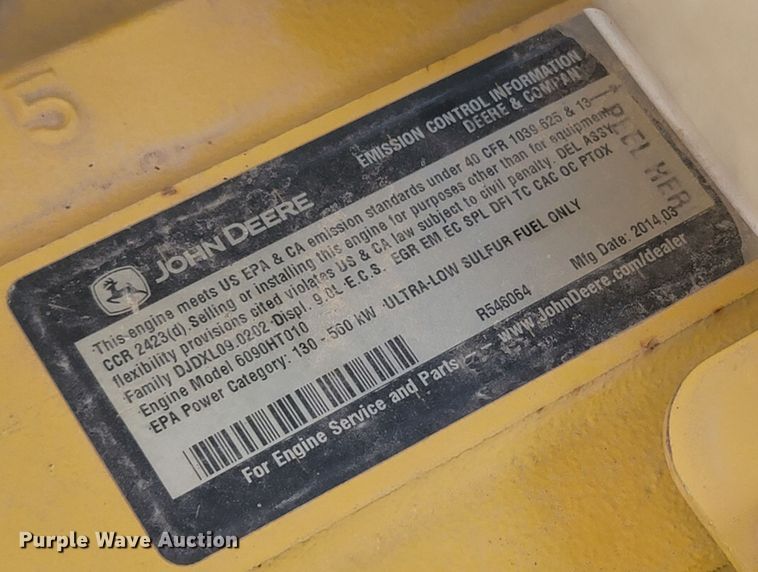 image for item LN9683 2014 John Deere 350G  excavator