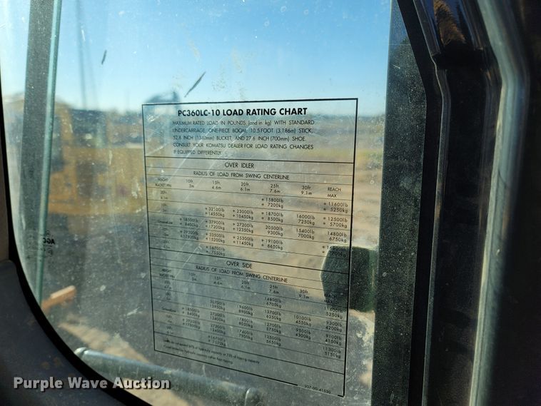 image for item LN9684 2012 Komatsu PC360LC-10  excavator