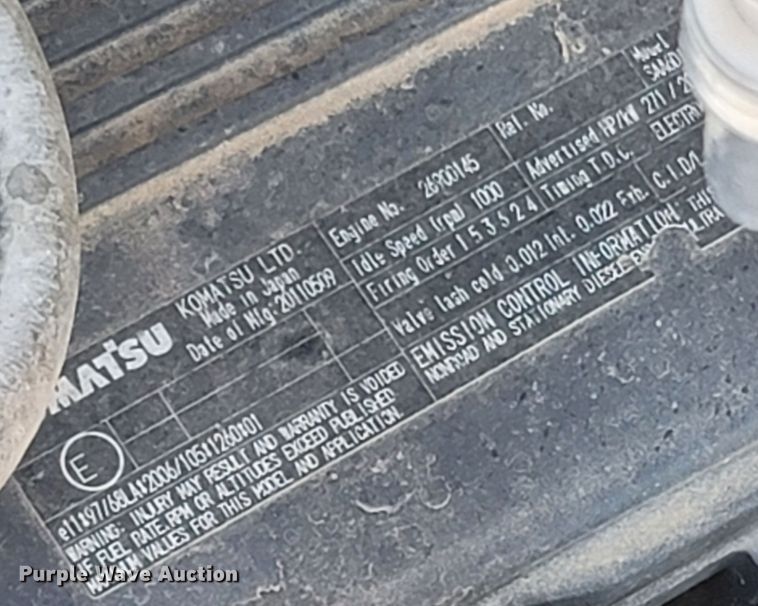 image for item LN9684 2012 Komatsu PC360LC-10  excavator