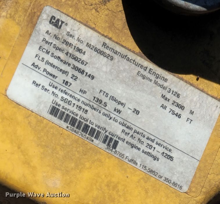 image for item LN9687 2005 Caterpillar 325C  excavator