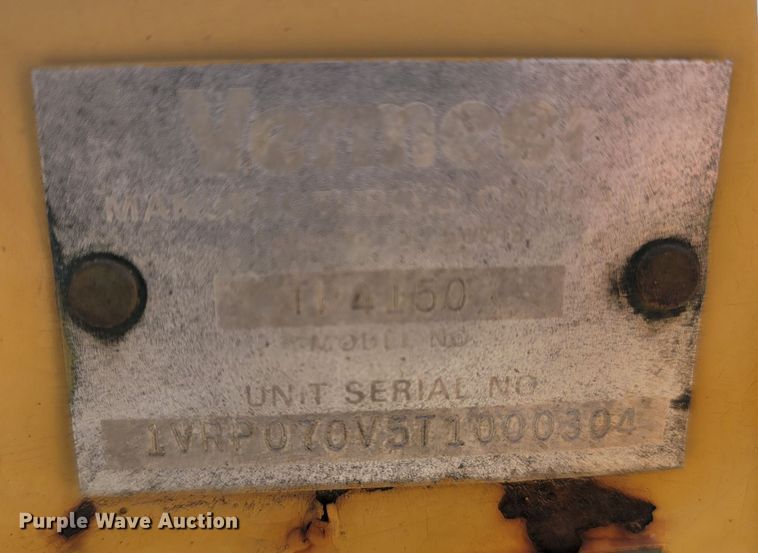 image for item LN9689 1997 Vermeer V4150A  trencher