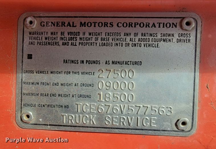 image for item LO9247 1976 GMC CE67503  fuel truck