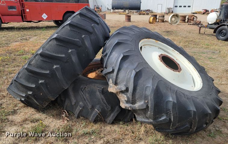 image for item LO9248 (3) 20.8-38 tires and wheels